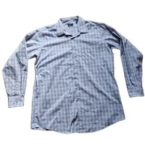 Shaquille O'Neal Men’s Gray Cooling Stretch Button Down Shirt Size XLG Tall Fit